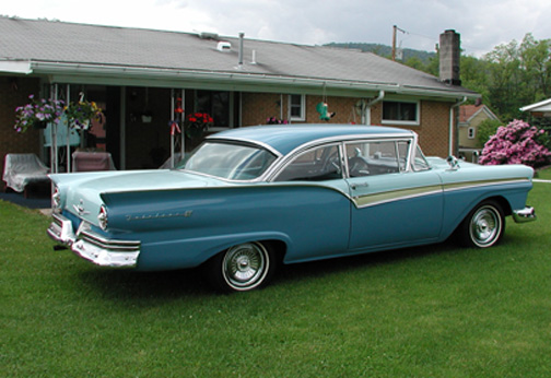 This is my 1957 Ford Fairlane 500 My grandmother Florence Miller Clawson
